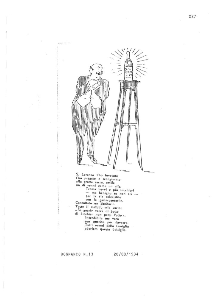 una canzone per i benefici delle acque curative della sorgente san lorenzo a bognanco 1934