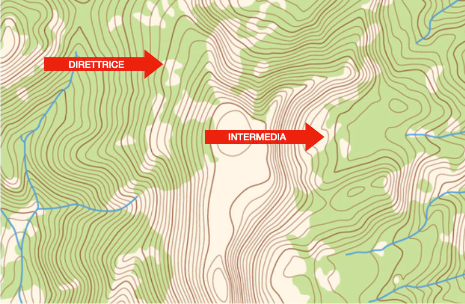 cartina topografica significato curve di livello direttrice e intermedia