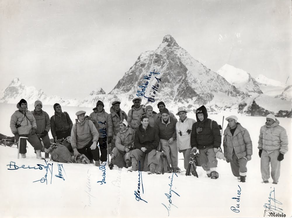 alpinisti italiani gruppo spedizione 1954 sul k2