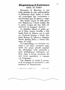 articolo storico 1950 popolo dell'ossola la gara di scopa val bognanco