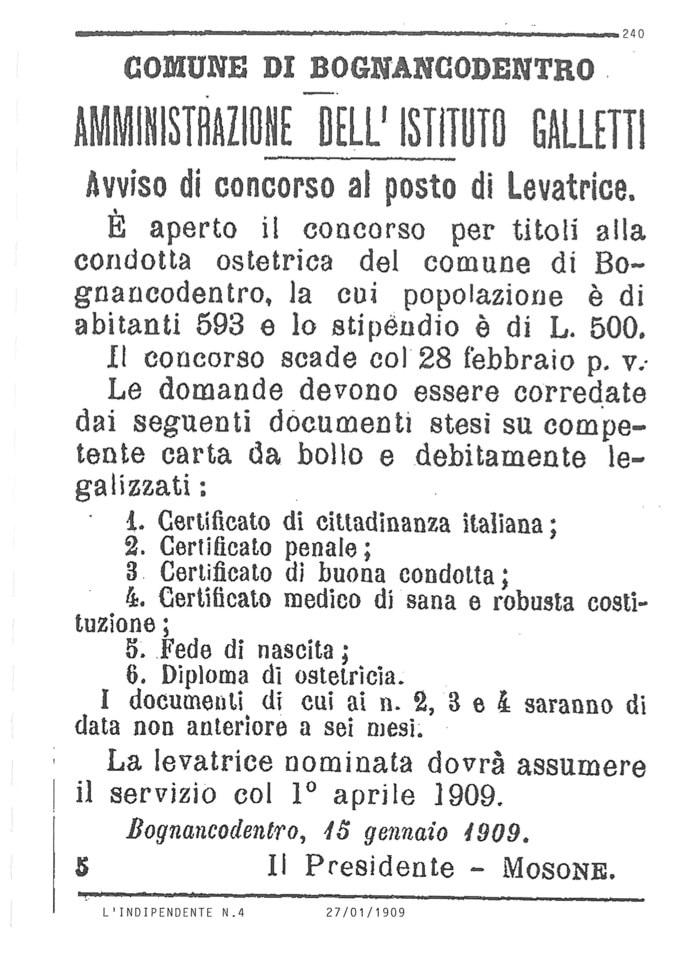 levatrici chi erano e cosa facevano