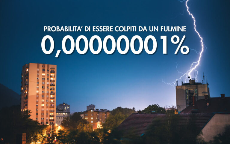 qual è la probabilità di essere colpiti da un fulmine